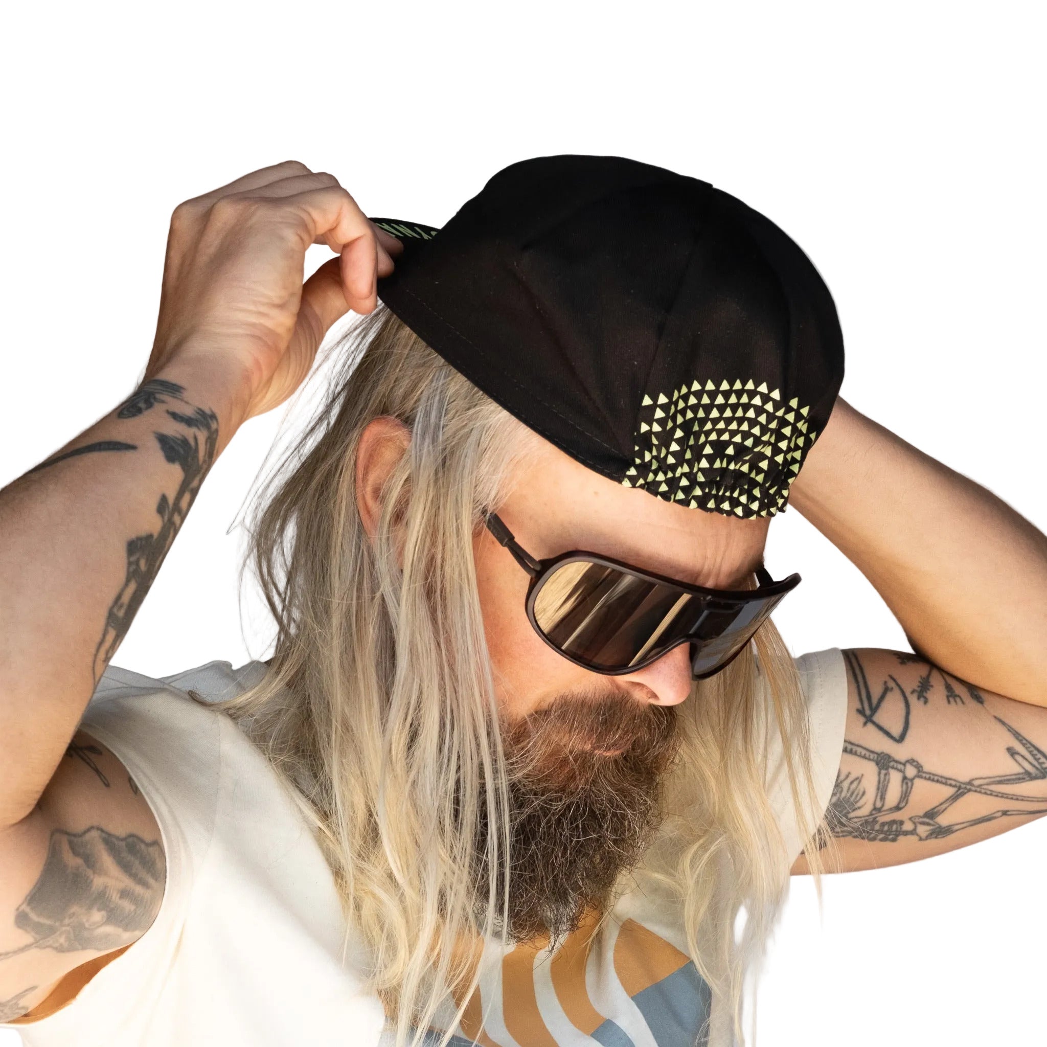 Ultradynamico Brut Black Cycling Cap made in Italy